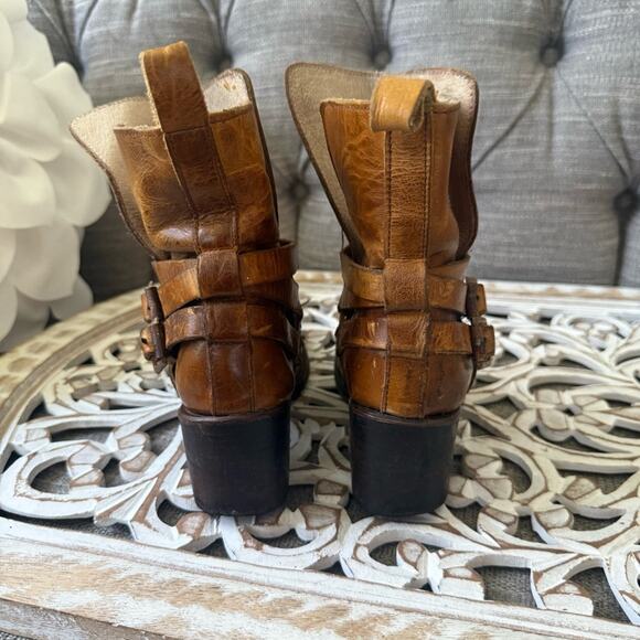 Freebird by Steven Saint Brown Leather Ankle Boots Women’s 6 - Picture 6 of 8